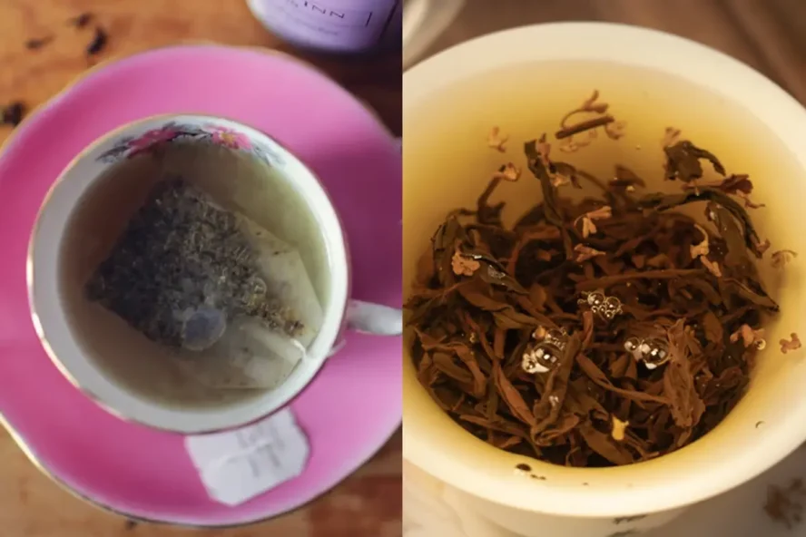 teh daun vs teh celup
